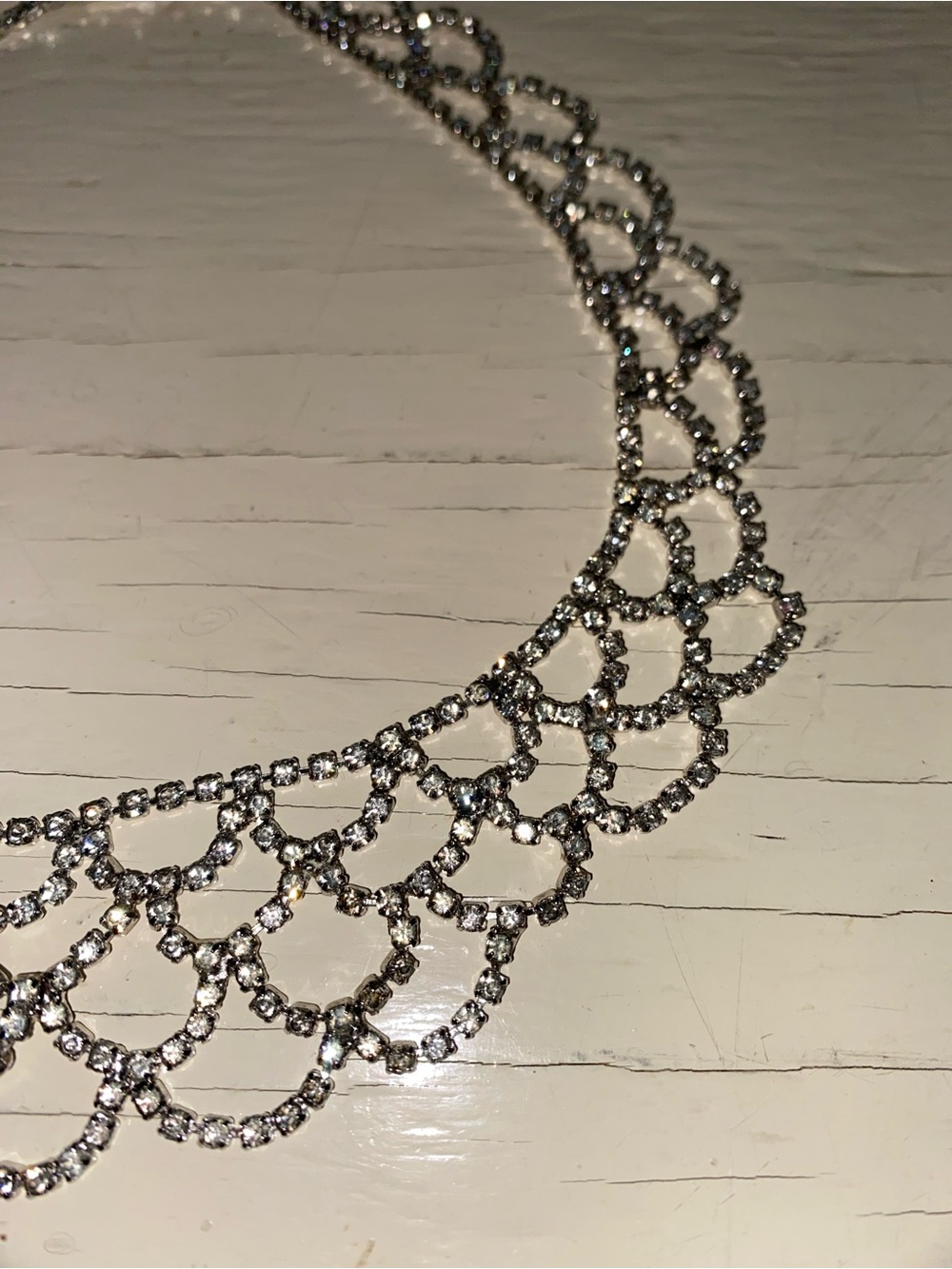 Vintage Rhinestone Collar - Picture 9 of 10
